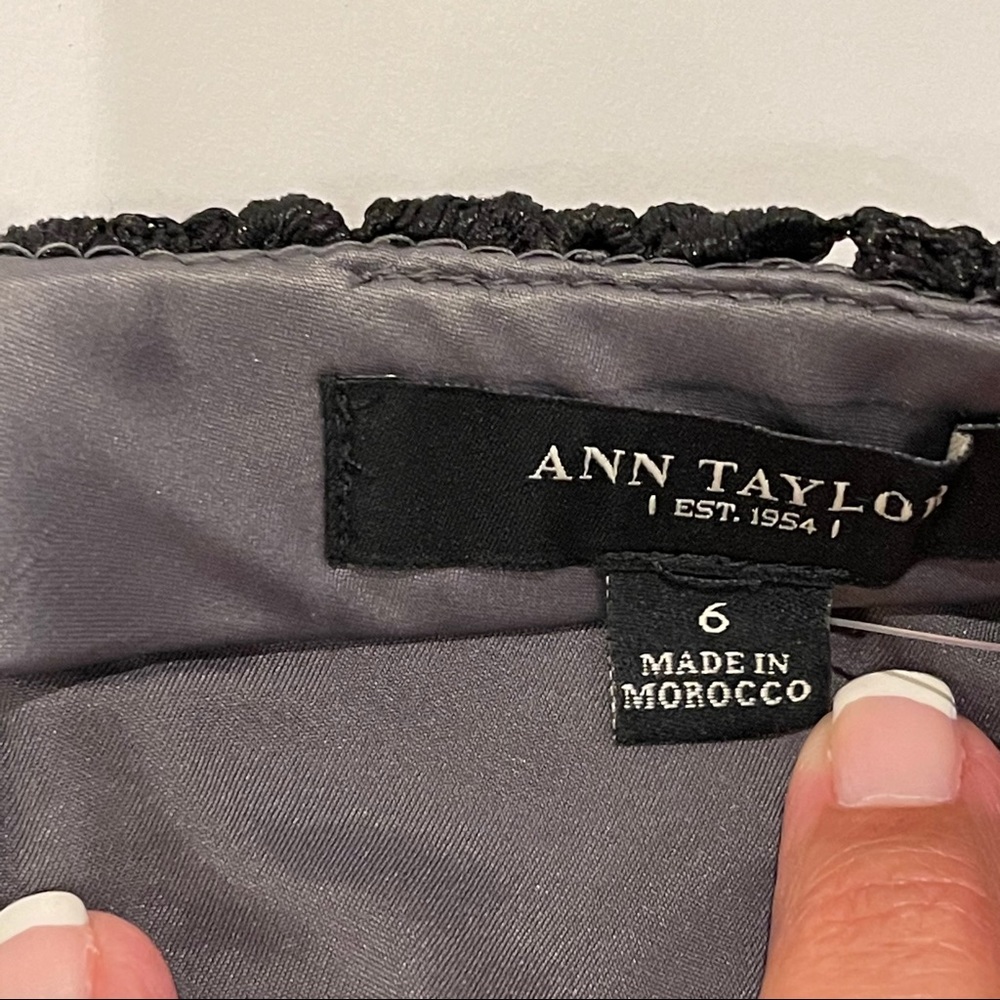 Ann Taylor NWOT lace lined Midi gorgeous Skirt. - Picture 3 of 6